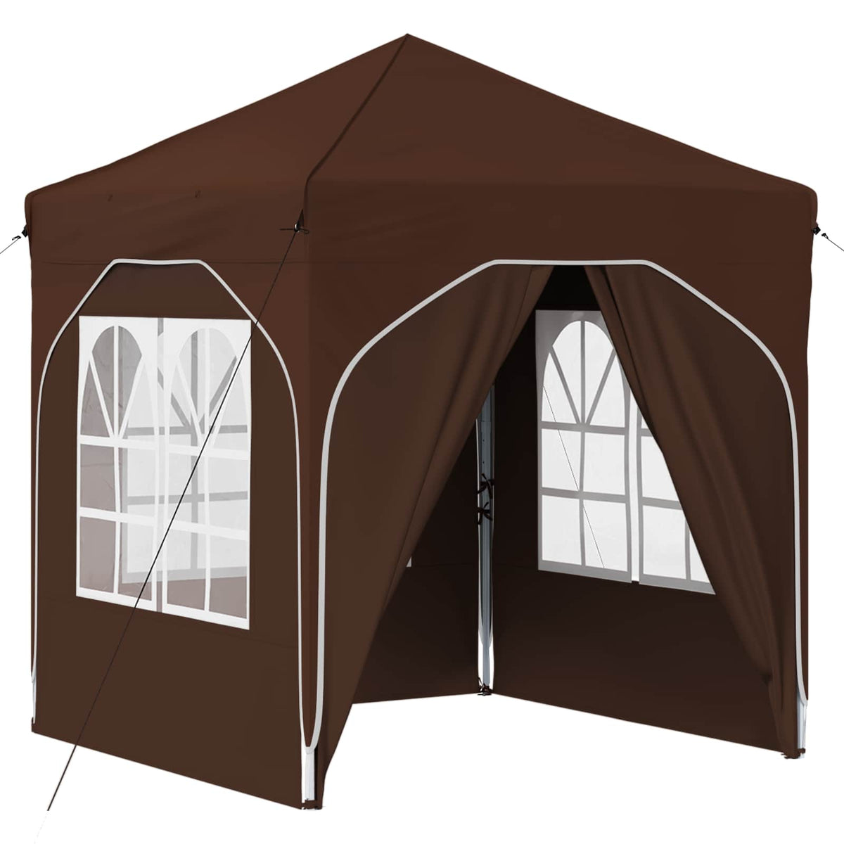 Pop-up Festtelt 192 x 192 x 245 cm Brun