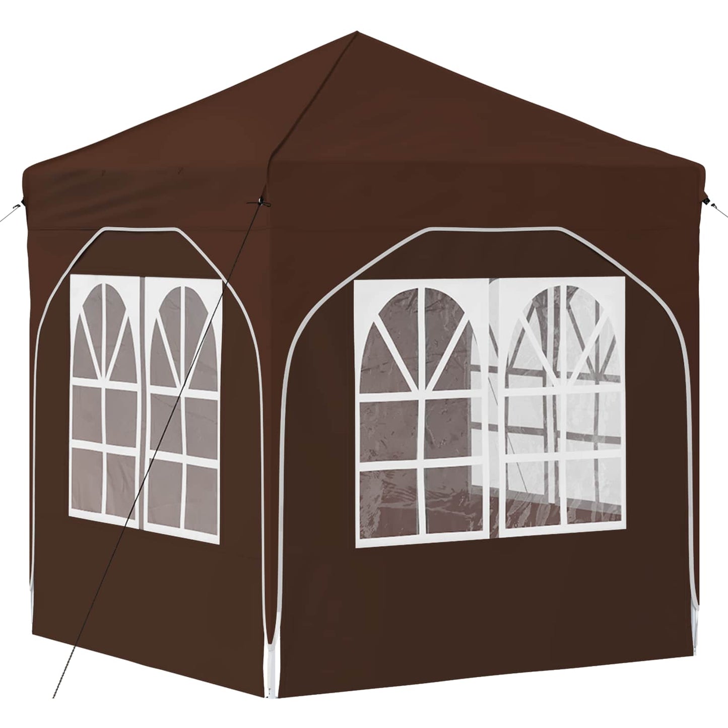 Pop-up Festtelt 192 x 192 x 245 cm Brun