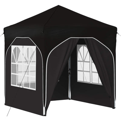 Pop-up Festtelt 192 x 192 x 245 cm Sort