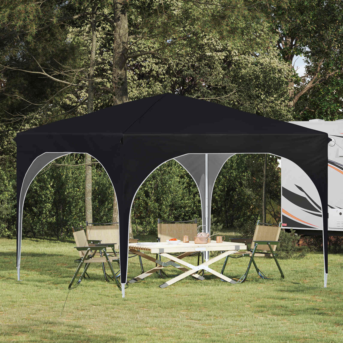 Pop-up Festtelt 290 x 290 x 245 cm Antracit