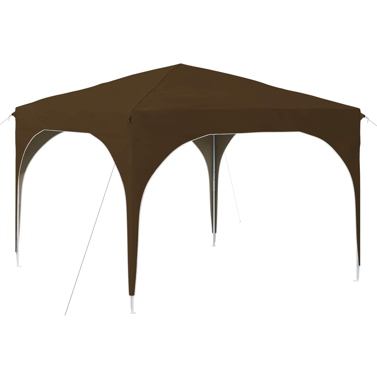 Pop-up Festtelt 290 x 290 x 245 cm Gråbrun