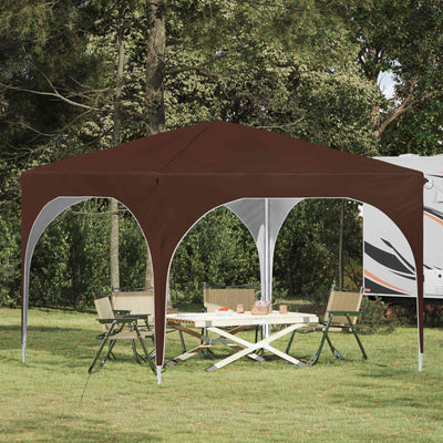 Pop-up Festtelt 290 x 290 x 245 cm Brun