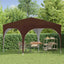 Pop-up Festtelt 290 x 290 x 245 cm Brun