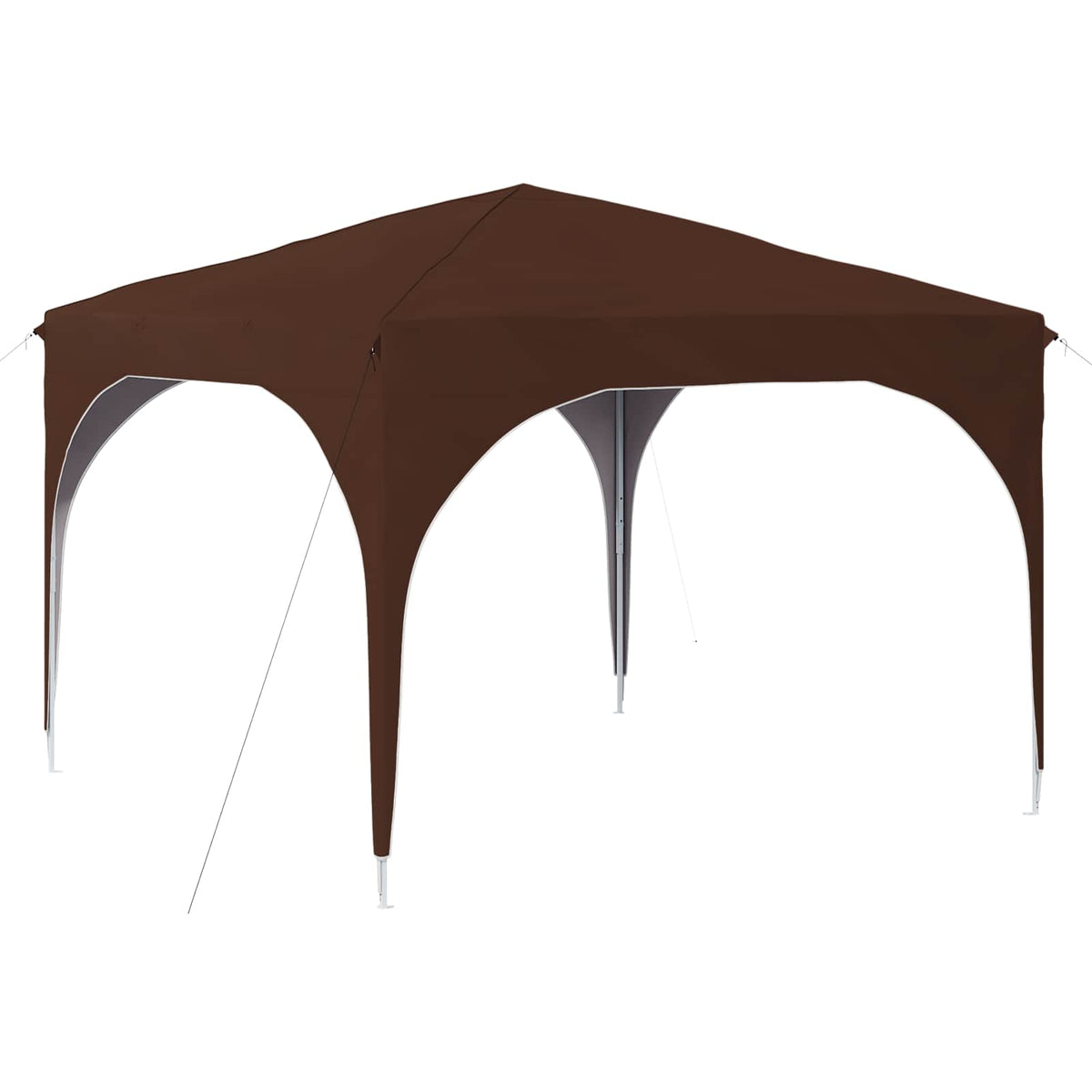 Pop-up Festtelt 290 x 290 x 245 cm Brun