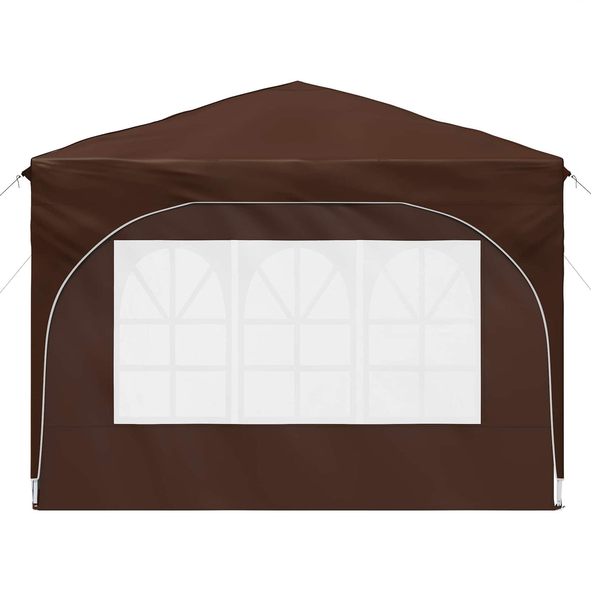 Pop-up Festtelt 290 x 290 x 245 cm Brun