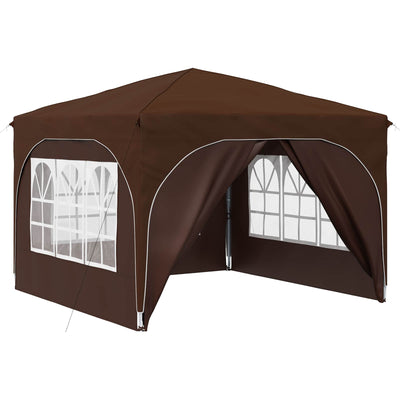 Pop-up Festtelt 290 x 290 x 245 cm Brun