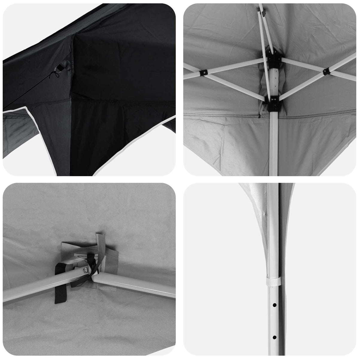Pop-up Festtelt 575 x 288 x 245 cm Antracit Oxford stof