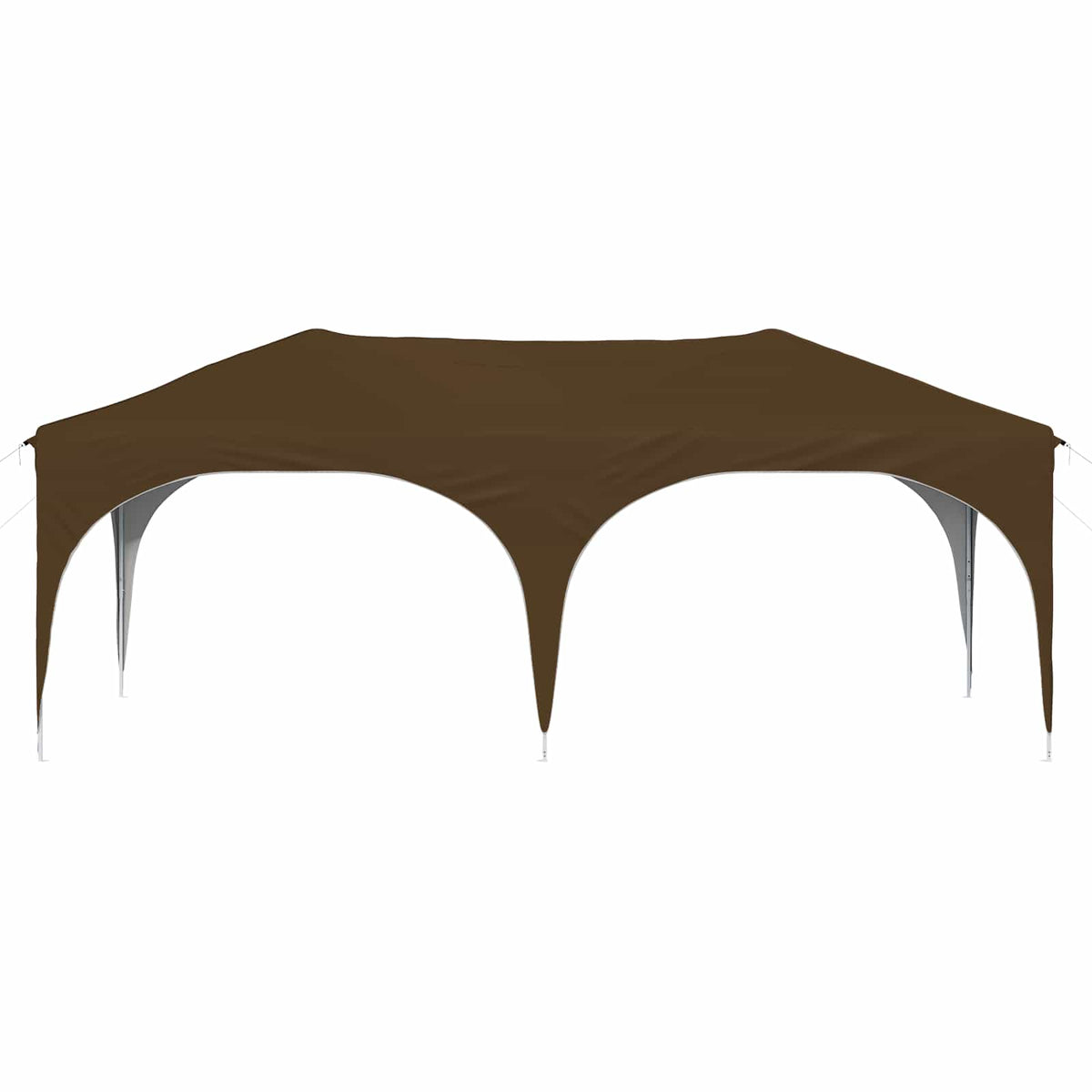 Pop-up Festtelt 575 x 288 x 245 cm Gråbrun Oxford stof