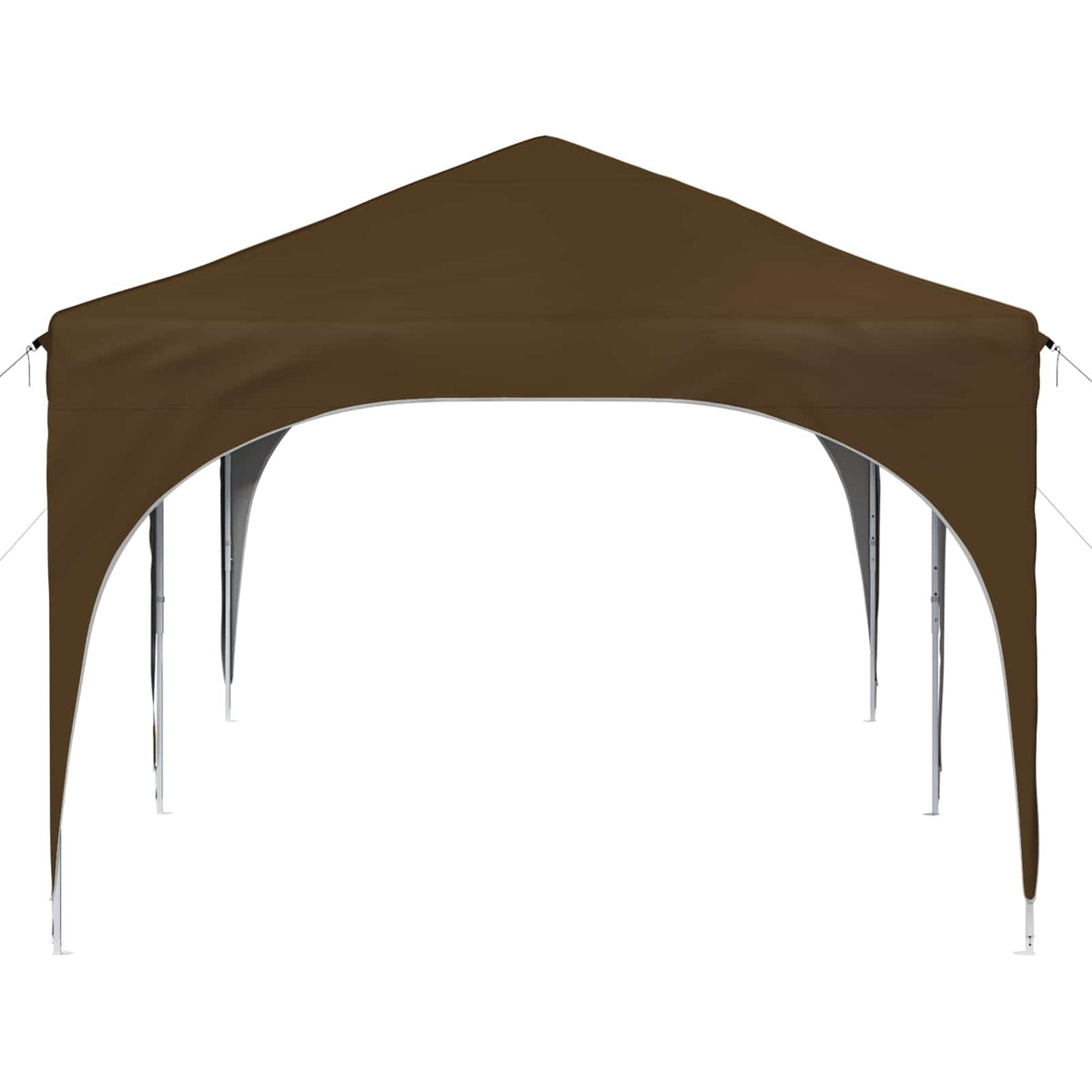 Pop-up Festtelt 575 x 288 x 245 cm Gråbrun Oxford stof