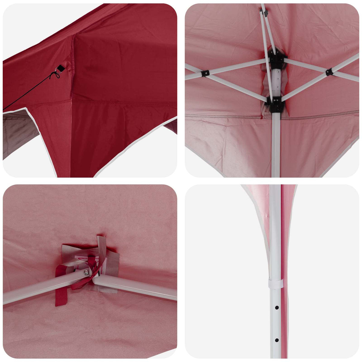 Pop-up Festtelt 575 x 288 x 245 cm Bordeaux Oxford stof