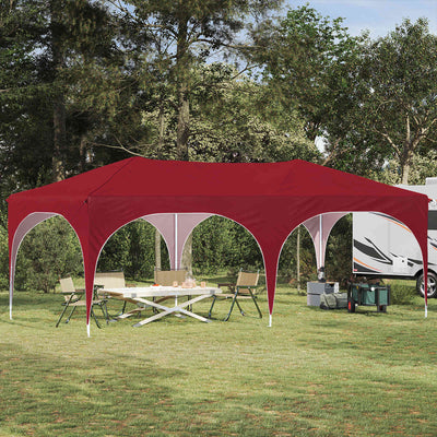 Pop-up Festtelt 575 x 288 x 245 cm Bordeaux Oxford stof