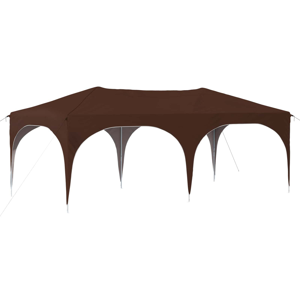 Pop-up Festtelt 575 x 288 x 245 cm Brun Oxford stof