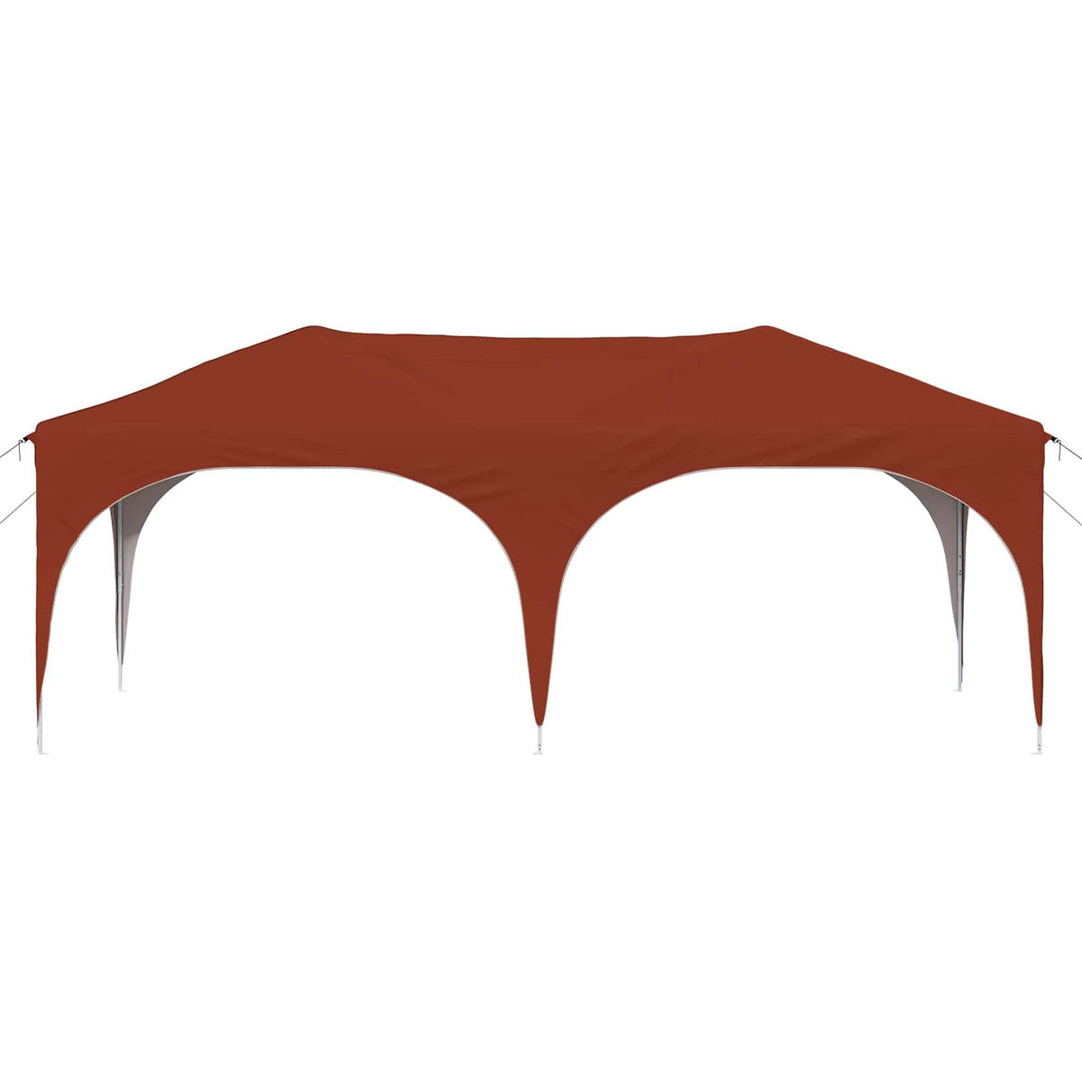 Pop-up Festtelt 575 x 288 x 245 cm Terrakotta Oxford stof