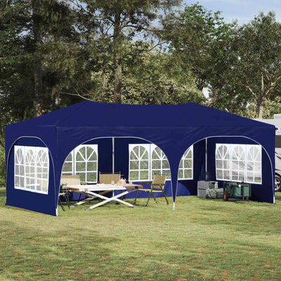 Pop-up Festtelt 575 x 288 x 245 cm Blå Oxford stof