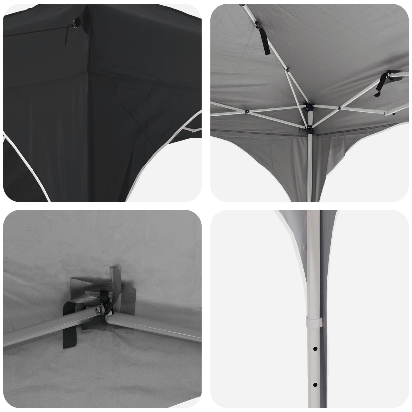 Pop-up Festtelt 575 x 288 x 245 cm Antracit Oxford stof