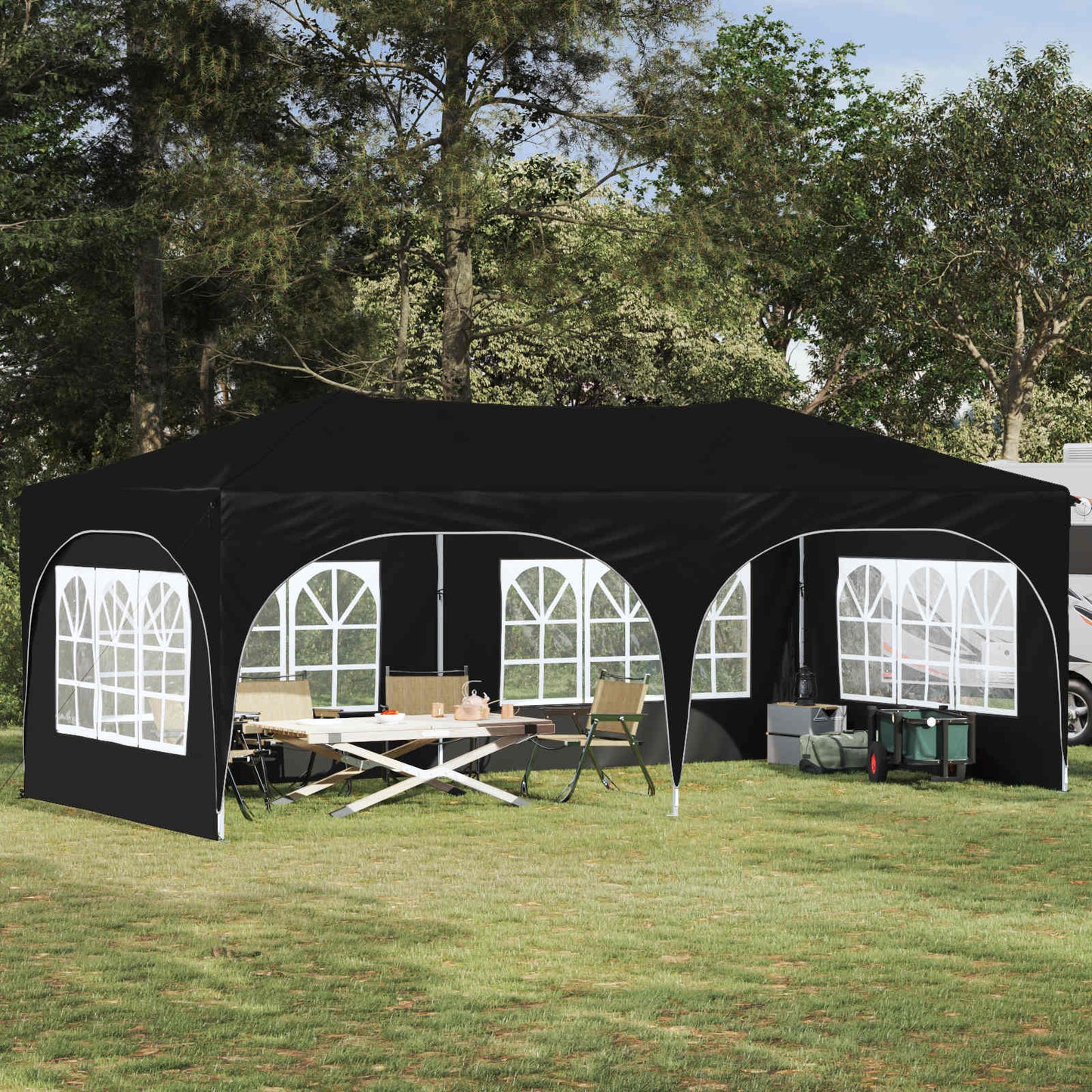 Pop-up Festtelt 575 x 288 x 245 cm Antracit Oxford stof