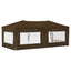 Pop-up Festtelt 575 x 288 x 245 cm Gråbrun Oxford stof