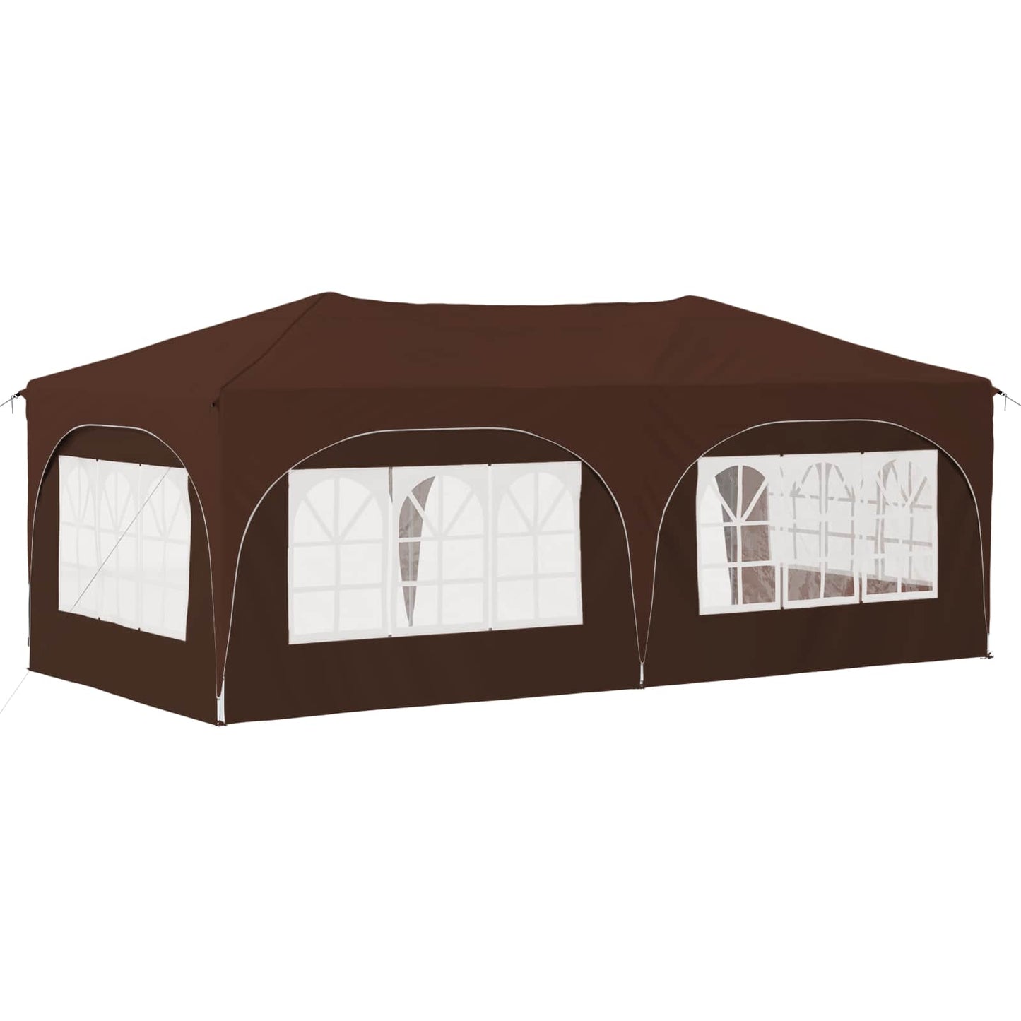 Pop-up Festtelt 575 x 288 x 245 cm Brun Oxford stof