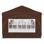 Pop-up Festtelt 575 x 288 x 245 cm Brun Oxford stof