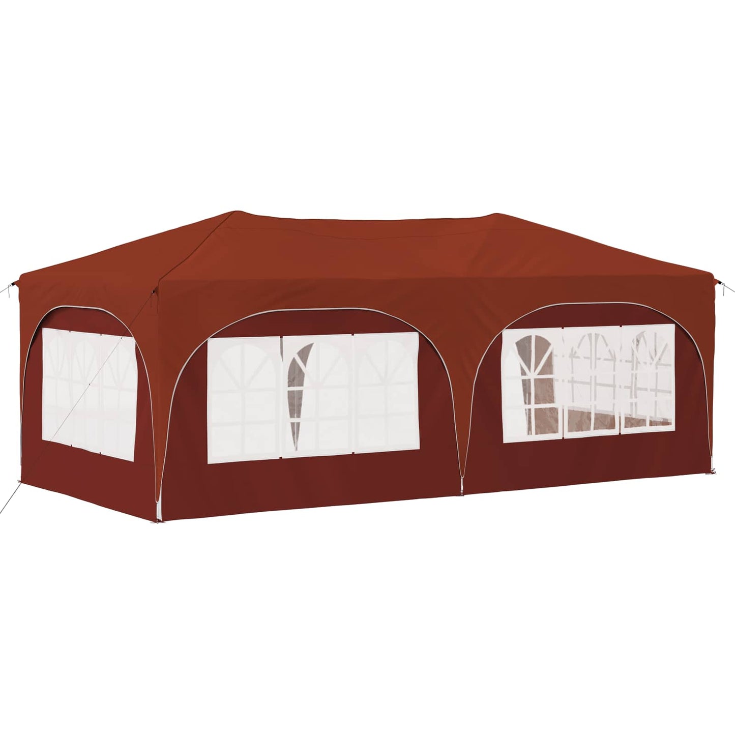 Pop-up Festtelt 575 x 288 x 245 cm Terrakotta Oxford stof