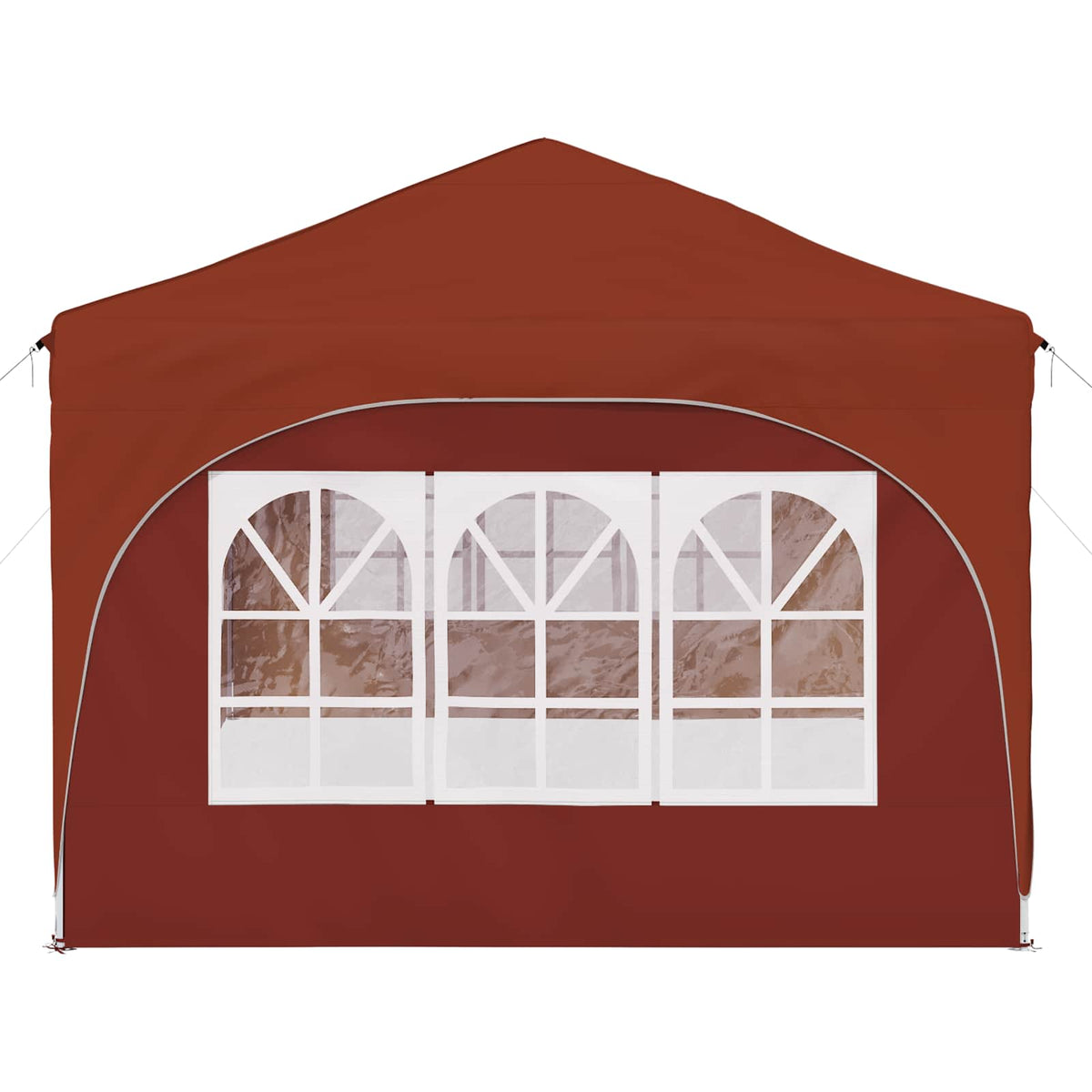 Pop-up Festtelt 575 x 288 x 245 cm Terrakotta Oxford stof