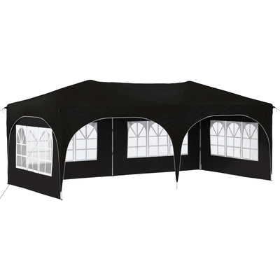 Pop-up Festtelt 575 x 288 x 245 cm Sort Oxford stof