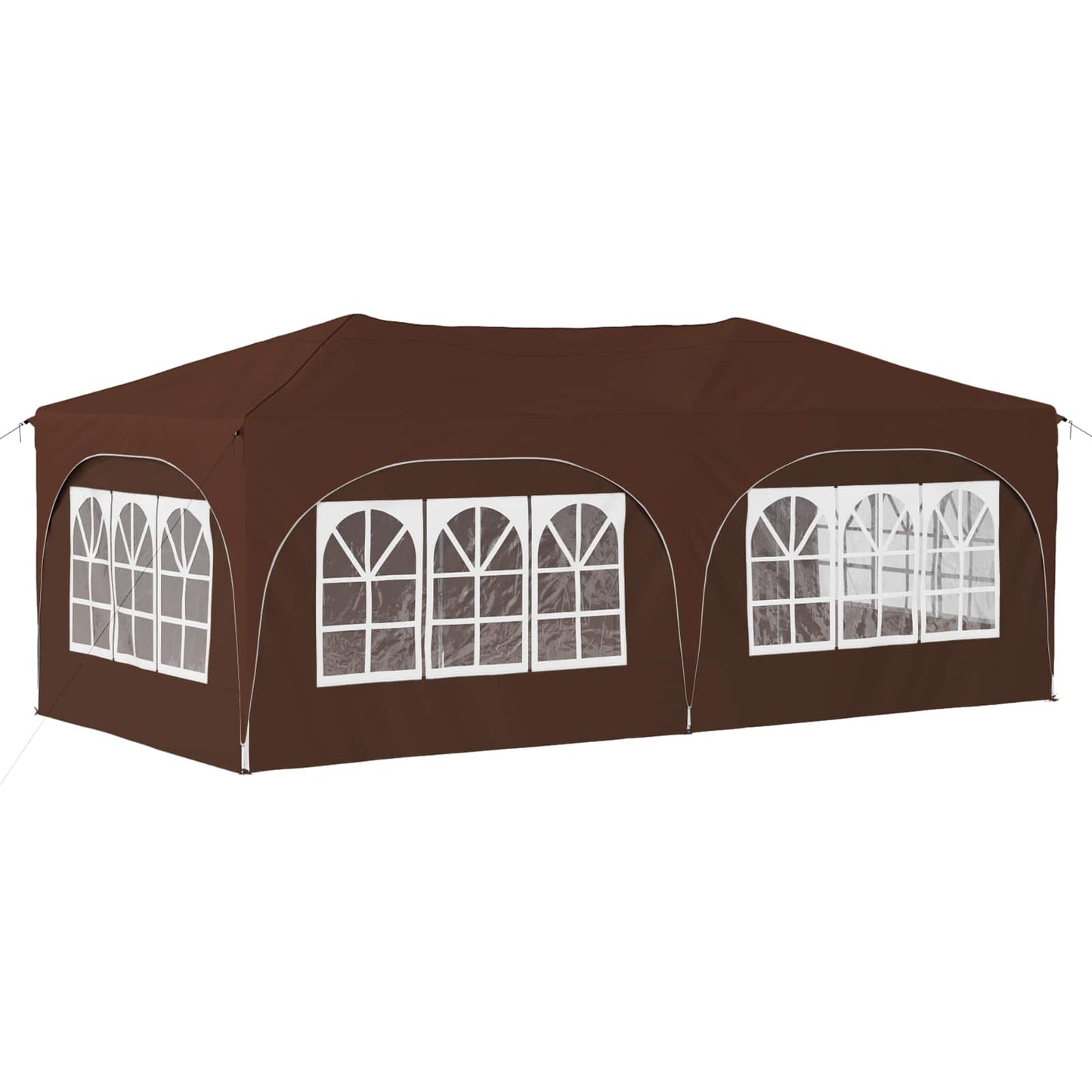 Pop-up Festtelt 575 x 288 x 245 cm Brun Oxford stof