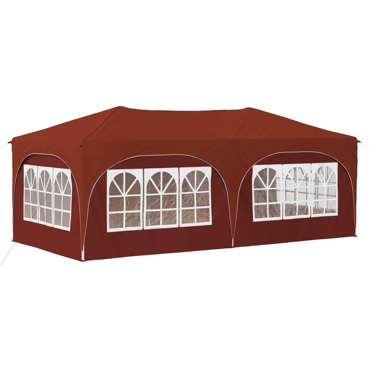 Pop-up Festtelt 575 x 288 x 245 cm Terrakotta Oxford stof