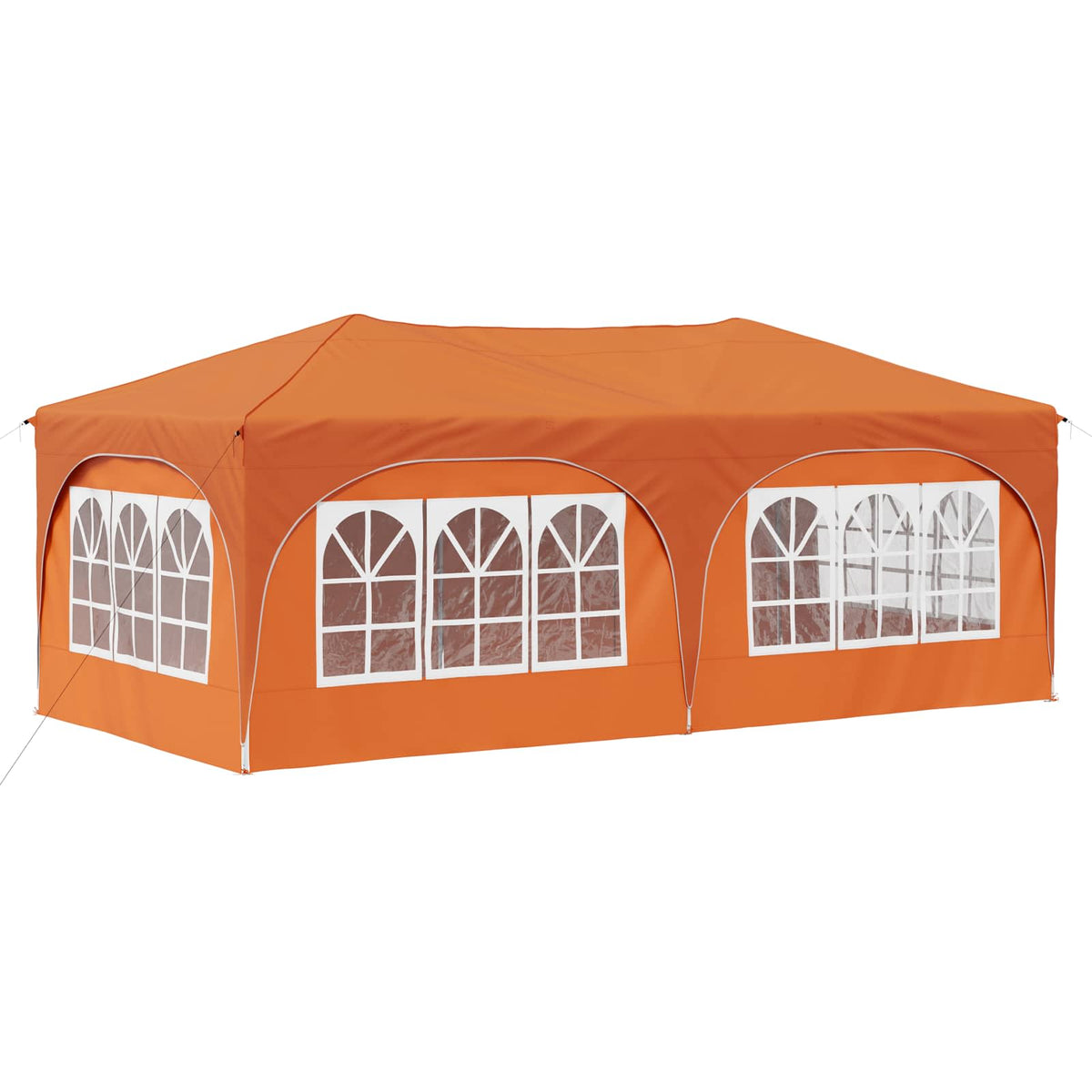 Pop-up Festtelt 575 x 288 x 245 cm Orange Oxford stof
