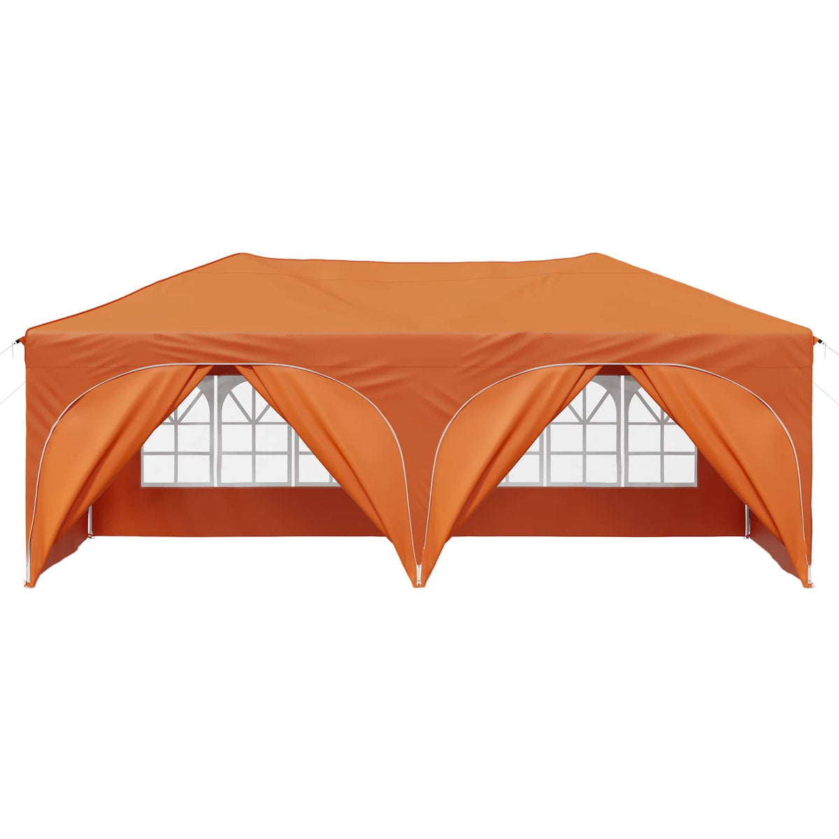 Pop-up Festtelt 575 x 288 x 245 cm Orange Oxford stof
