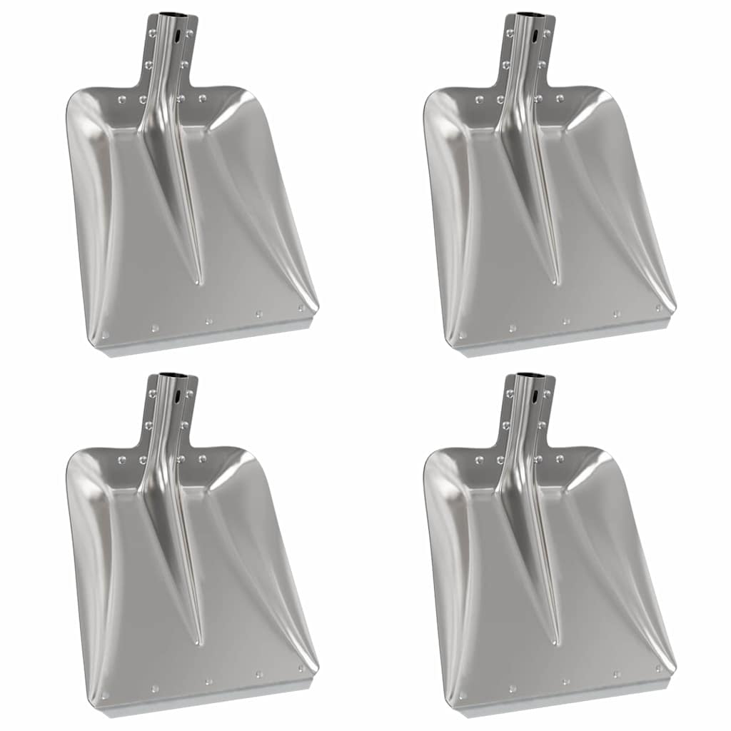 Skovlhoved 4 stk. Sølv 45 x 38 cm Aluminium