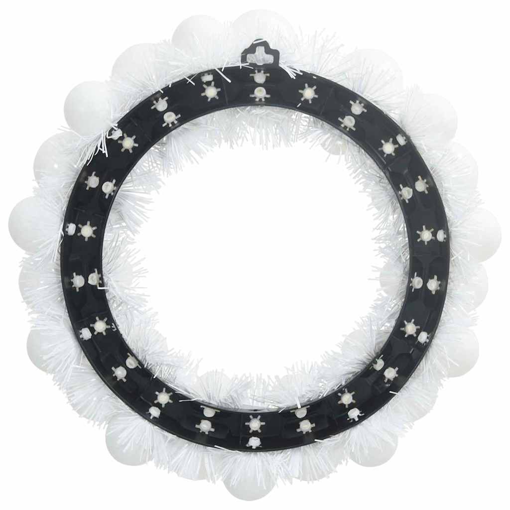 Jule Kugle Krans 2 stk. Hvid 33 x 33 x 7 cm Polystyren