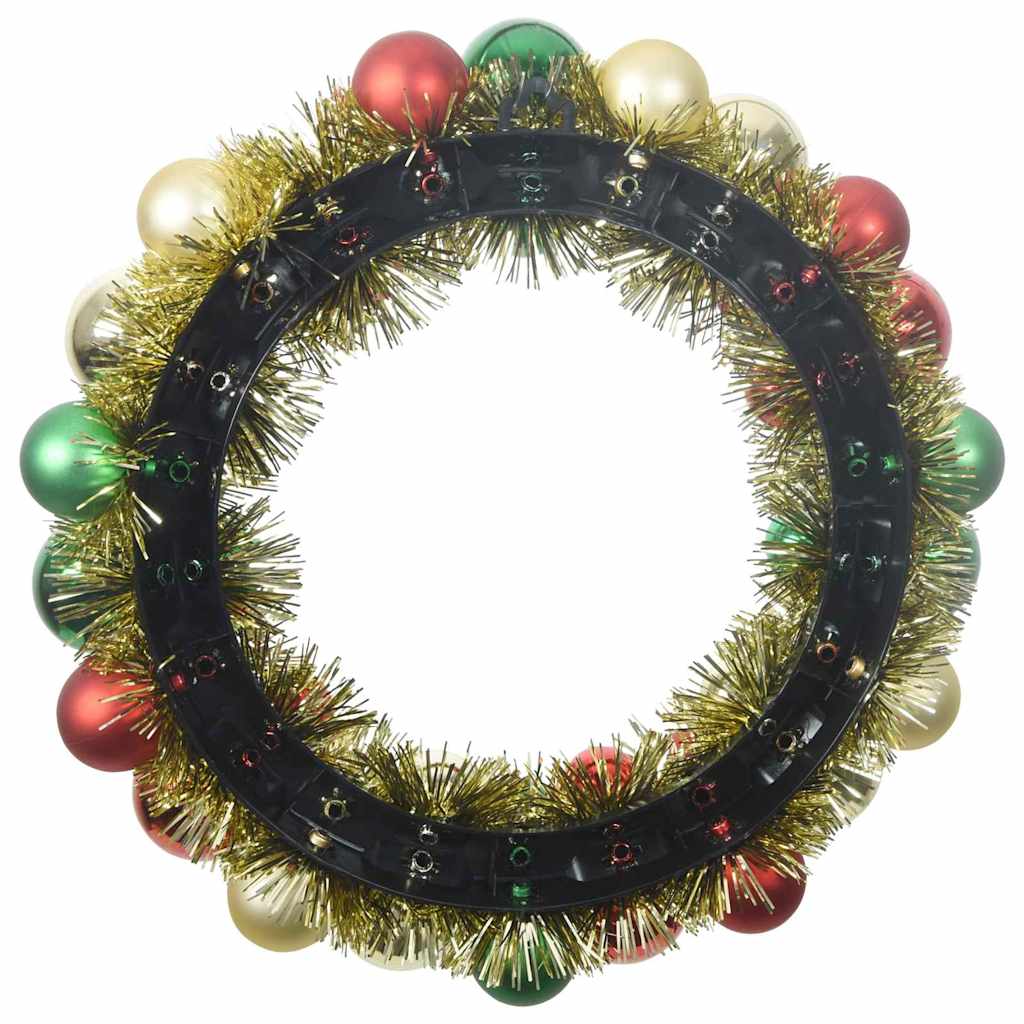 Jule Kugle Krans 2 stk. Flerfarvet 33 x 33 x 7 cm Polystyren
