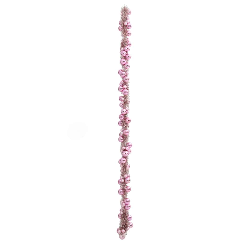 Jule Kugle Guirlande LED'er Lyserød 186 cm Polystyren