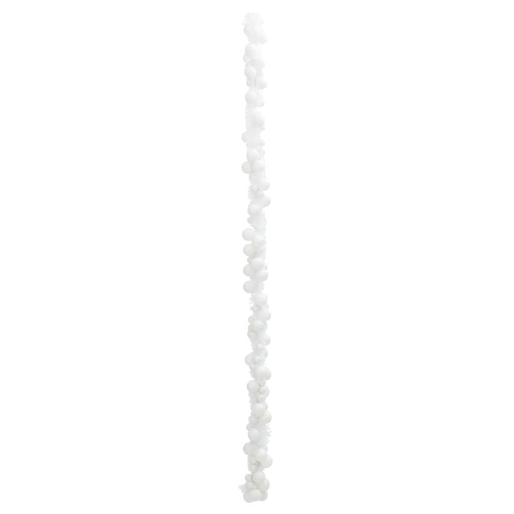 Jule Kugle Guirlande LED'er Hvid 186 cm Polystyren
