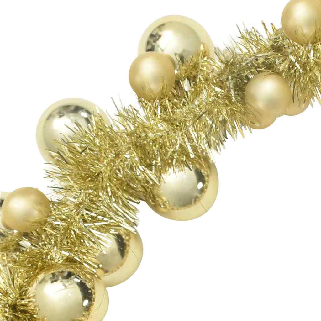 Jule Kugle Guirlande LED'er Guld 186 cm Polystyren