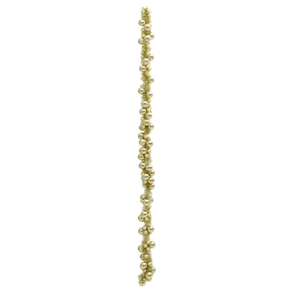 Jule Kugle Guirlande LED'er Guld 186 cm Polystyren