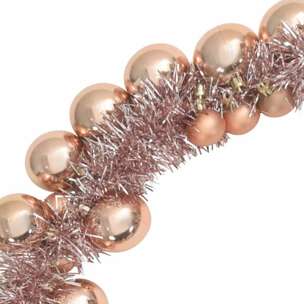 Jule Kugle Guirlande LED'er Rosenguld 186 cm Polystyren