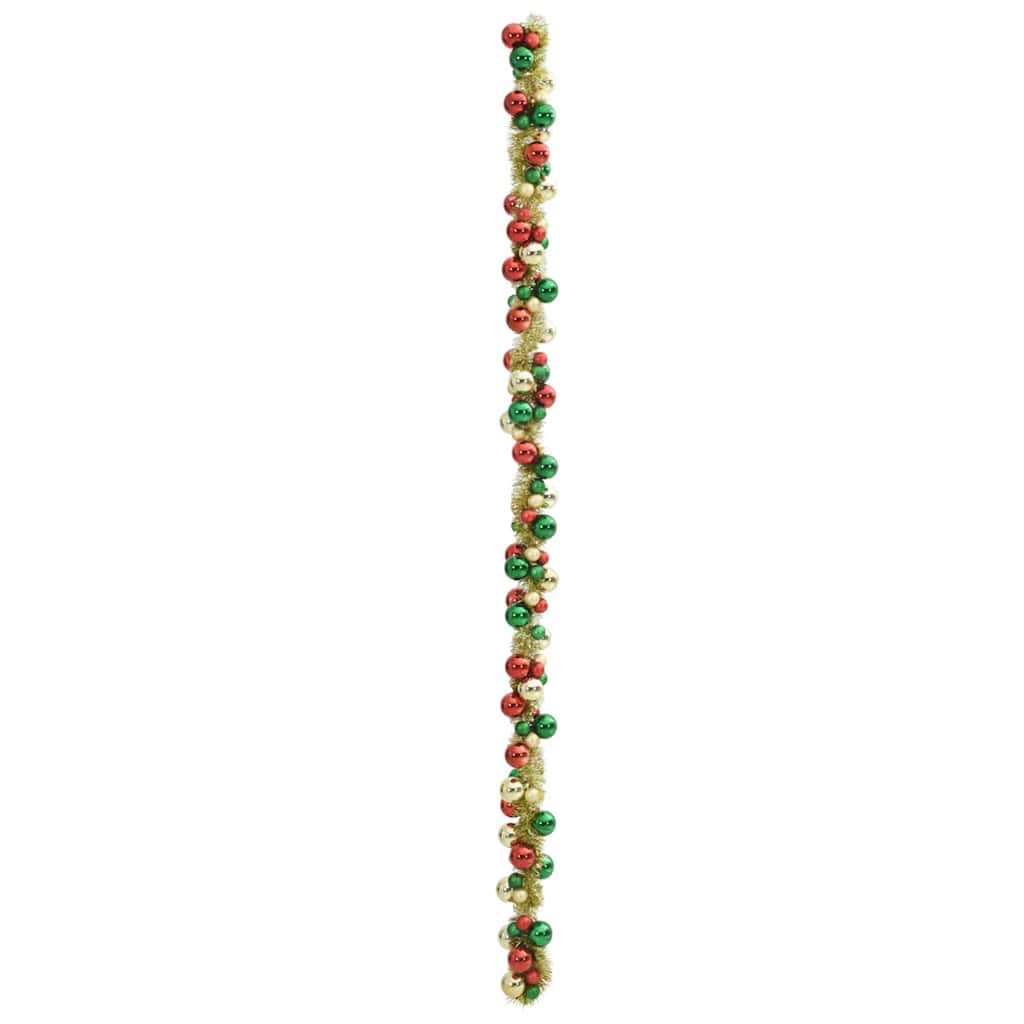 Jule Kugle Guirlande LED'er Flerfarvet 186 cm Polystyren