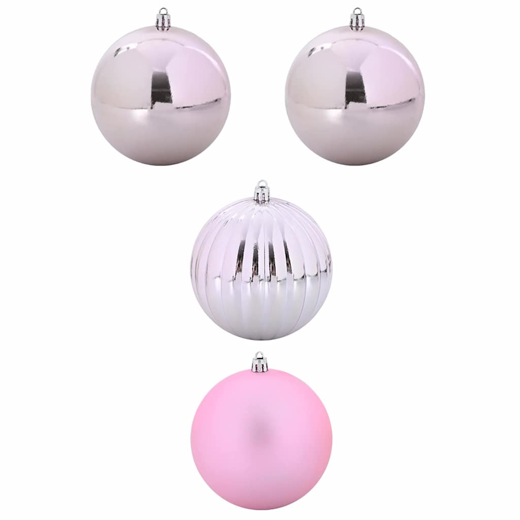 Julepynt Set XXL 4 stk. Lyserød Ø 20 cm Plastik