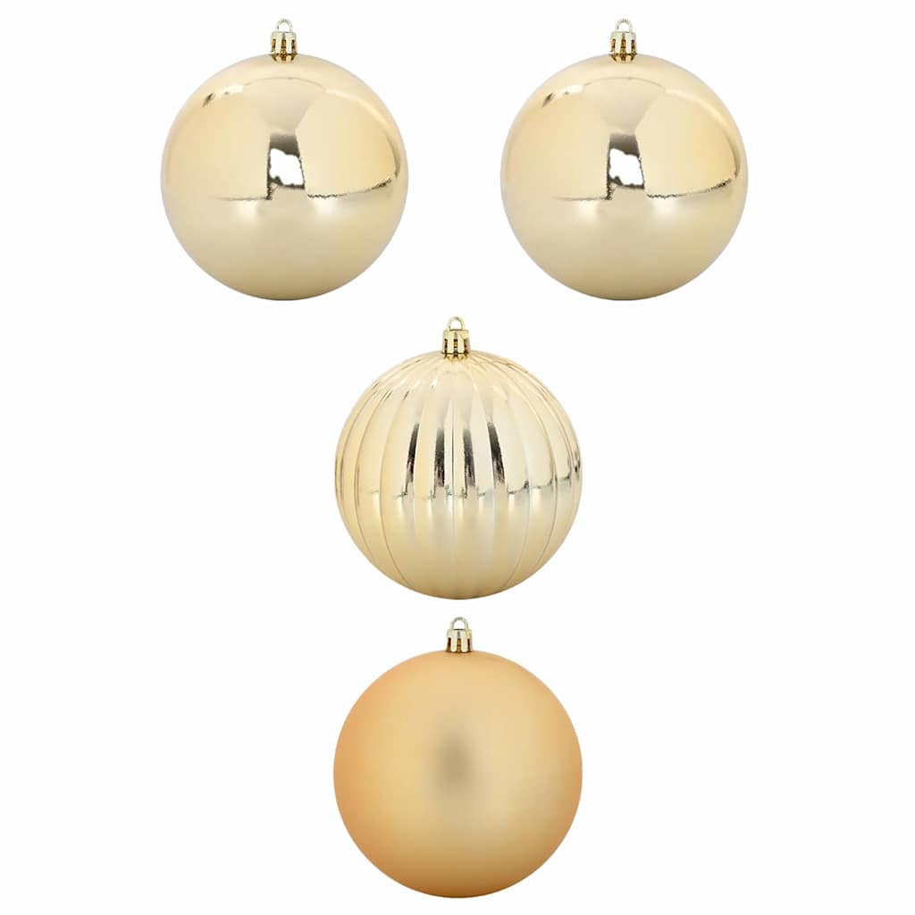 Julepynt Set XXL 4 stk. Guld Ø 20 cm Plastik