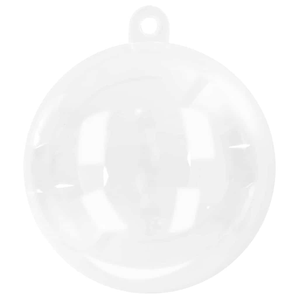 Jule Kuglesæt 25 stk. Transparent Ø 8 cm Plastik