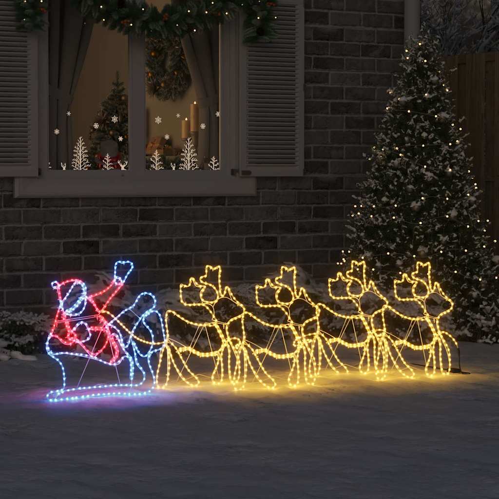 Juledekoration 1224 LED'er Flerfarvet 69 x 79 cm PVC