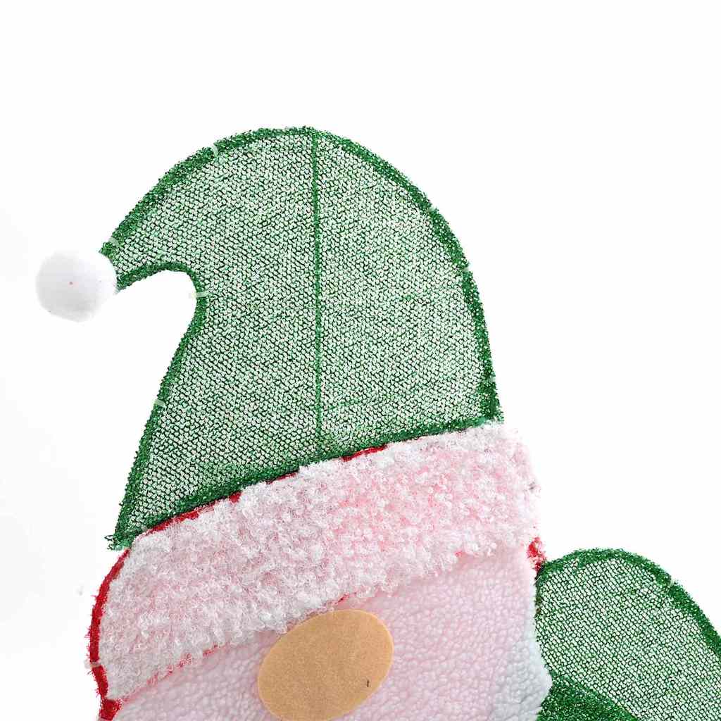 Belyst Julemand 60 LED'er Varm hvid 70 x 62 cm Glitterstof