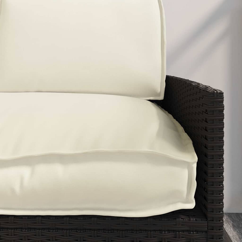 Pudesæt Oxford stof Creme 120 x 50 x 52 cm