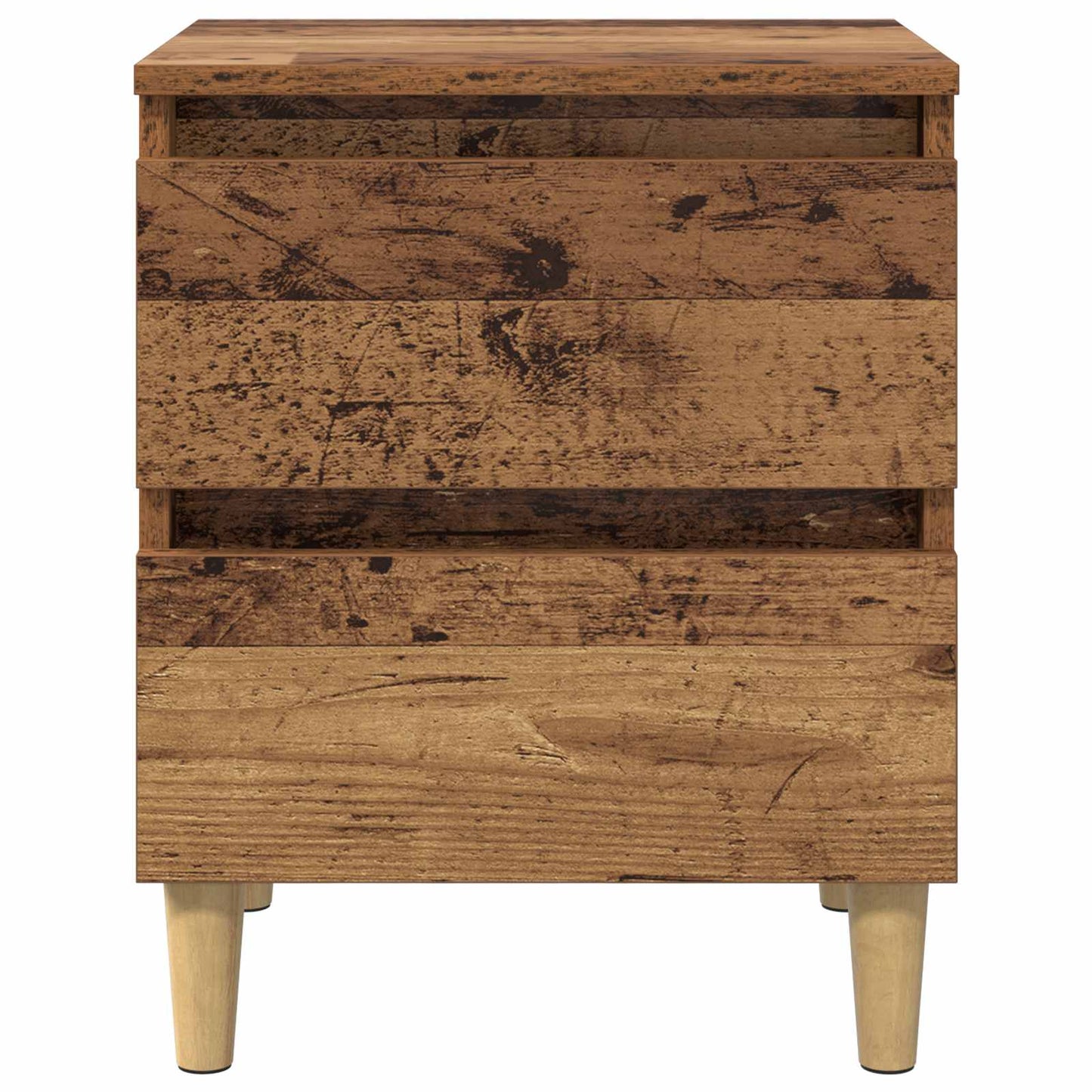 Sengeskabe 2 stk. Gammelt træ 40 x 35 x 50 cm Konstrueret træ