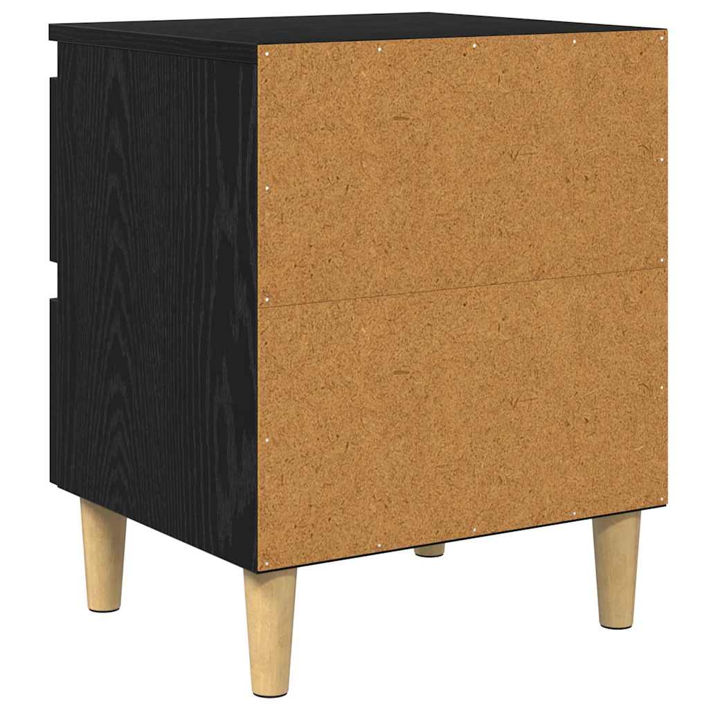 Sengeskab Sort eg 40 x 35 x 50 cm Konstrueret træ