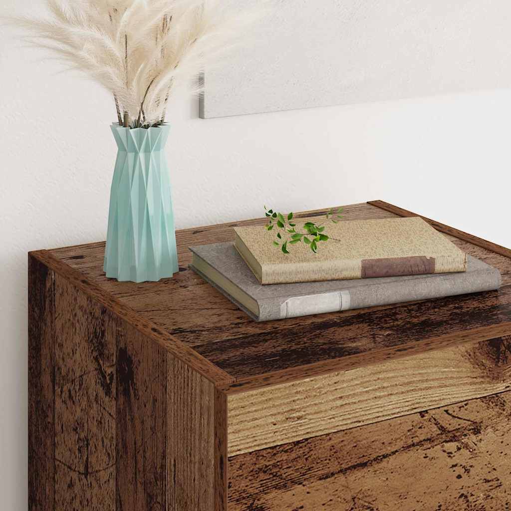 Sideboard Gammelt træ 34,5 x 34 x 90 cm Konstrueret træ