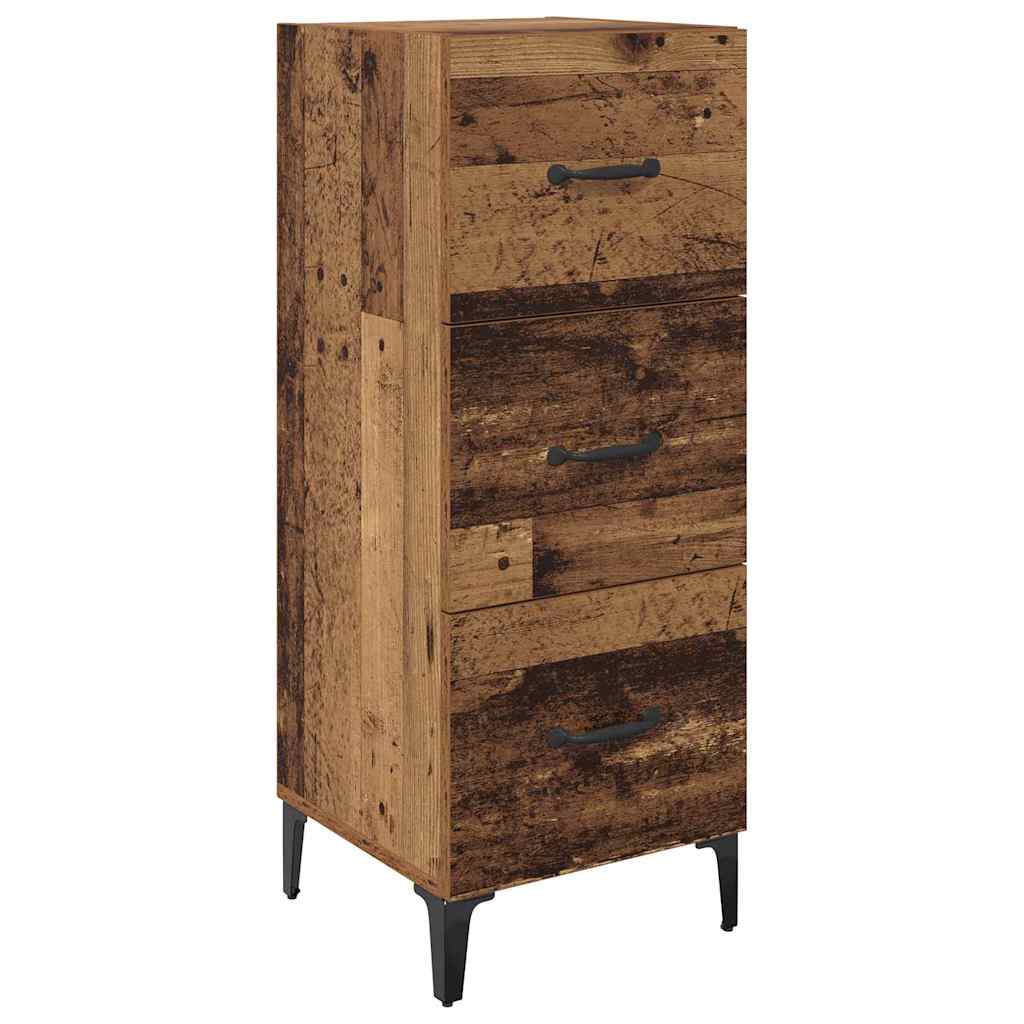 Sideboard Gammelt træ 34,5 x 34 x 90 cm Konstrueret træ