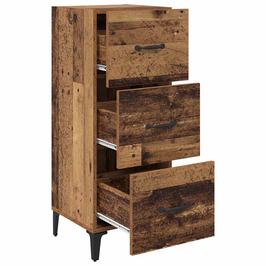 Sideboard Gammelt træ 34,5 x 34 x 90 cm Konstrueret træ